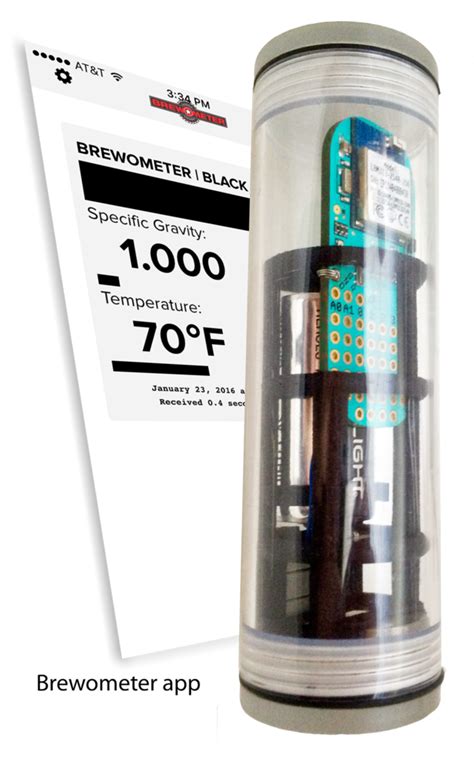 Brewometer: Floating Wireless Hydrometer and Thermometer for Brewing | Beer brewing kits, Beer ...