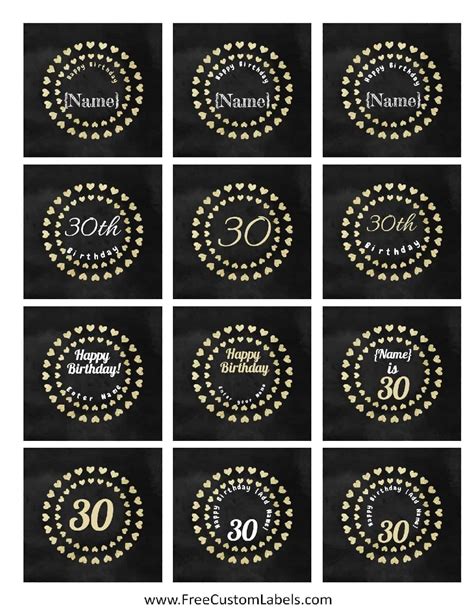 30th Birthday Cake Toppers