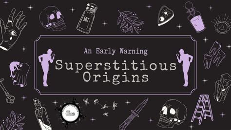 An Early Warning: Superstitious Origins - Mystery Review Crew