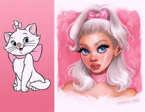 Artist Turns Disney Animals Into Humans in Stunning Art - Inside the Magic | Modern disney ...