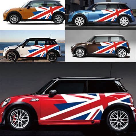 Union Jack Car Exterior Door Side Body Stickers Decal For MINI Cooper Countryman R60 R55 R56 F55 ...