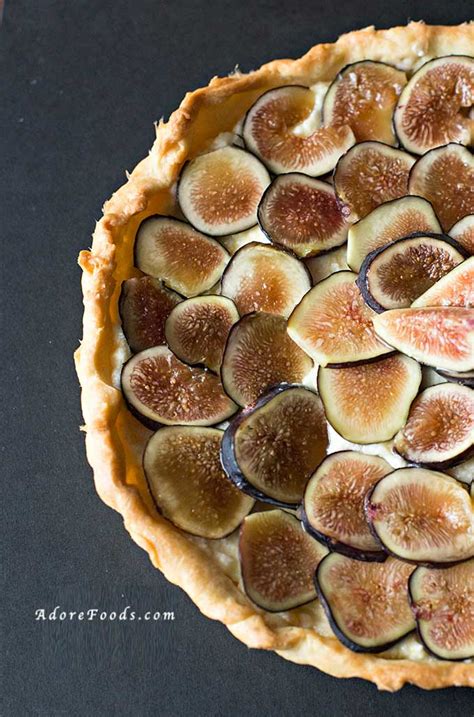 Fresh Fig Tart with Orange Mascarpone Filling – Adore Foods