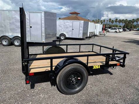 30SA-08 BIG TEX 5X8 SINGLE AXLE UTILITY TRAILER WITH RAMP GATE | All American Trailer Company