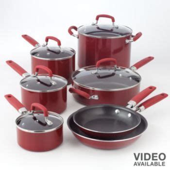 Bobby Flay 12-pc. Nonstick Aluminum Cookware Set | Cookware set, Cookware sets, Bobby flay
