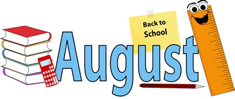 august back to school - Clip Art Library