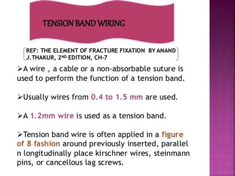 Principle of tension band wiring n its application