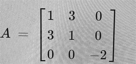 Solved a) Why is matrix A orthogonally diagonalizable? b) | Chegg.com