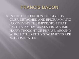 FRANCIS BACON'S OF LOVE, 19TH JULY | PPT | Free Download