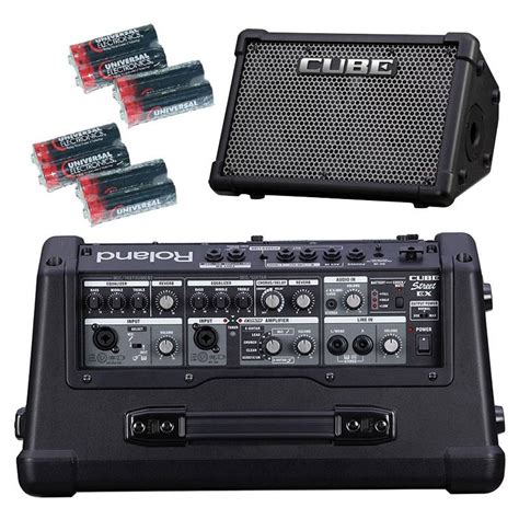 Roland CUBE Street EX with 8 Free Universal Electronics Batteries - Gigasonic.com