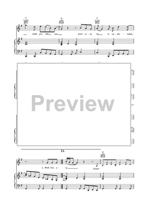 Take It Easy" Sheet Music by Eagles for Piano/Vocal/Chords - Sheet ...