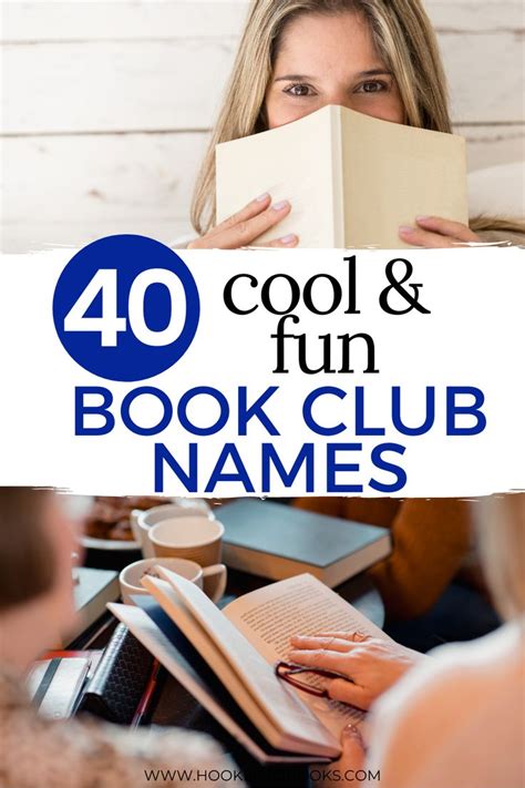 40 Cool & Fun Book Club Names | Book club names, Book club, Good books