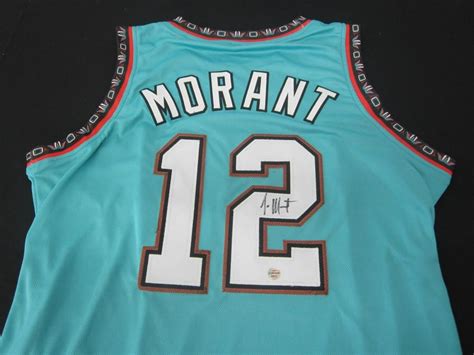 JA MORANT AUTOGRAPHED BASKETBALL JERSEY W/COA - Aug 27, 2022 | Ice ...