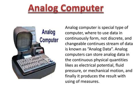 Analog Computer: Definition, Examples, Types, Characteristics, and ...