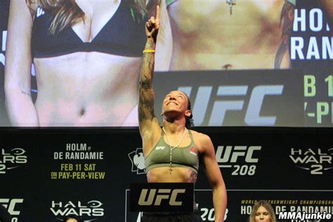 germaine-de-randamie-ufc-208-ceremonial-weigh-ins | MMA Junkie