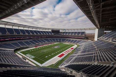 Premium AI Image | A view of the new england patriots stadium from the ...