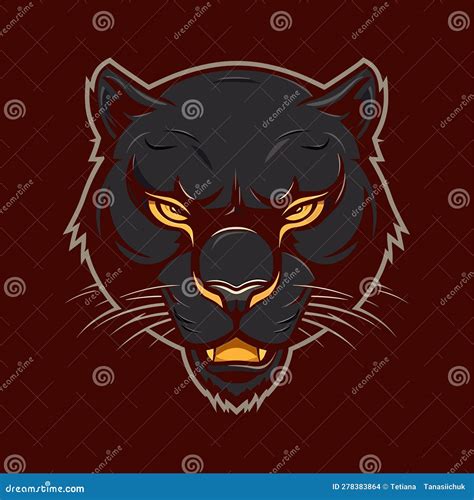 Angry Panther Mascot Logo Design Cartoon Vector | CartoonDealer.com #152697373