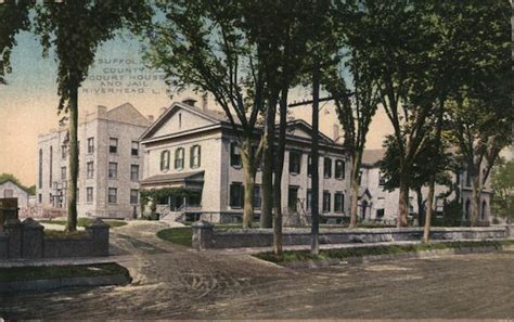 Suffolk County Courthouse and Jail Riverhead, NY Postcard