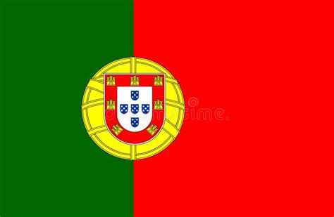 Bandera de Portugal 10 ilustración del vector. Ilustración de portugal ...