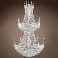 Royal Throne Design 36 Light 36" Chrome Chandelier With Clear Swarovski Crystals - 66.00 - Bed ...