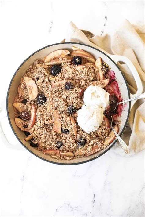 Healthy Apple and Blackberry Crumble (Gluten Free) - Real Simple Good