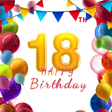 Transparent 18 Birthday Png 18th Debut Png Clipart Full Size | Images and Photos finder