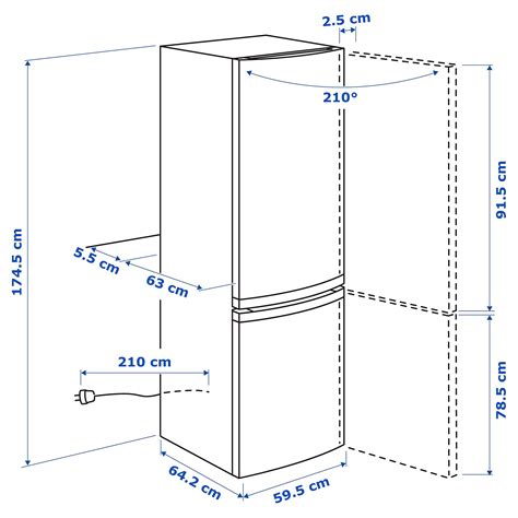 LAGAN Fridge/freezer A+, white, 194/109 l - IKEA