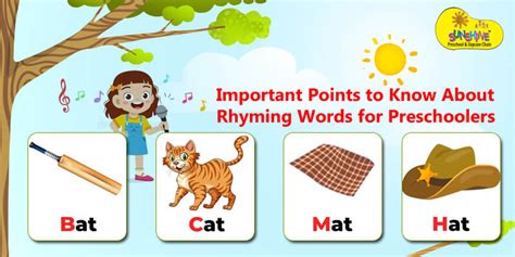 Rhyming Words for Preschoolers: Important Points to Know