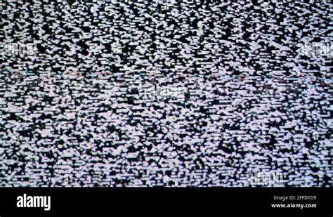 Detuned TV screen. Tv noise as background Stock Video Footage - Alamy