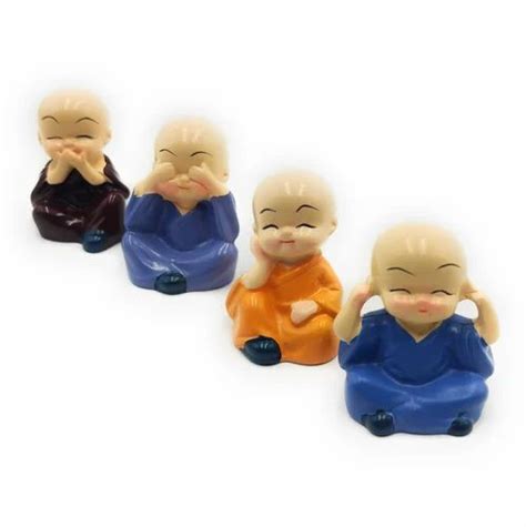 Resin Buddha Monk Statues, Small, Multicolour VT17 at Rs 83 | Resin Buddha Sculptures in New ...