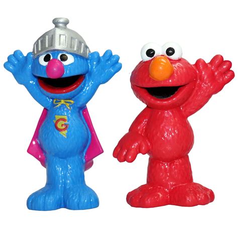 Sesame Street Elmo & Super Grover Figurine Pack