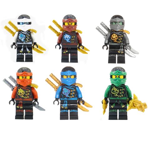 Baukästen & Konstruktion NYA 6x Lego NINJAGO Minifiguren: LLOYD JAY Polybag COLE KAI ZANE €23.98