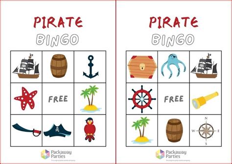 Pirate Bingo Game - Packaway Parties in 2021 | Pirates, Bingo, Bingo games