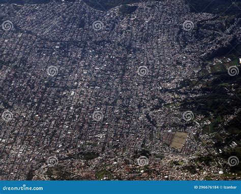 Mexico City Aerial View Landscape from Airplane Stock Photo - Image of town, skyscraper: 296676184