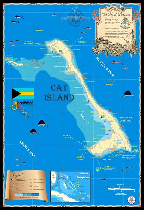 Cat Island Map - Island Map Store