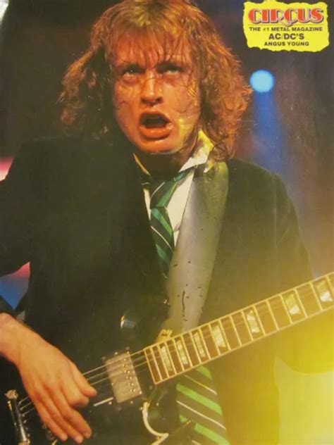 ANGUS YOUNG, AC/DC, Full Page Vintage Pinup $1.99 - PicClick