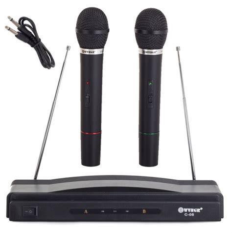 Karaoke Set With 2 Pcs Wireless Microphone Station Music Party - Sordan