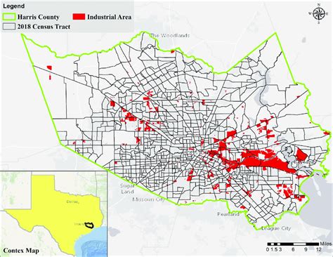 Map of Harris County in Texas and its 786 census tracts (2018). The... | Download Scientific Diagram