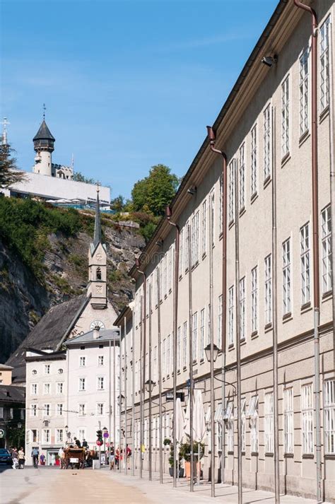 Salzburg city, Austria editorial photography. Image of walking - 55066852