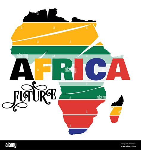 Africa Future,Africa Growth Colorful Map Background,The Future is African Pattern Vector Stock ...