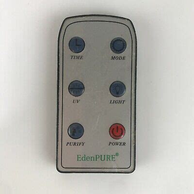 EdenPure Remote Control for EdenPure 6 A4647 Air Purifier - New | eBay