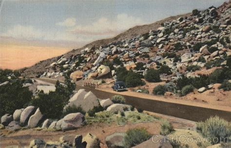 Scene in Tijeras Canyon Albuquerque, NM Postcard