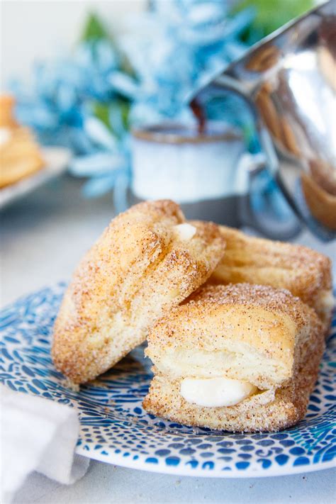 Churro Cheesecake Bites - Easy Puff Pastry Dessert Recipe! - Goodie Godmother