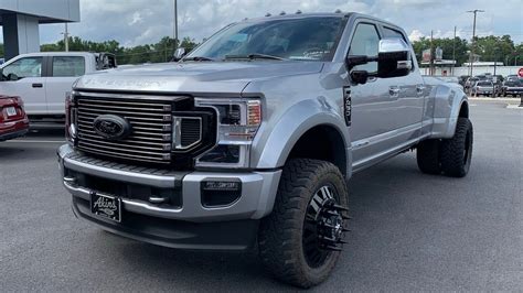 2020 Ford F450 Platinum Custom Leveled on 35s - YouTube | Lifted ford ...