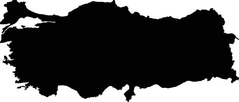 Turkey flag map on white background. Turkey vector map silhouette. flat ...