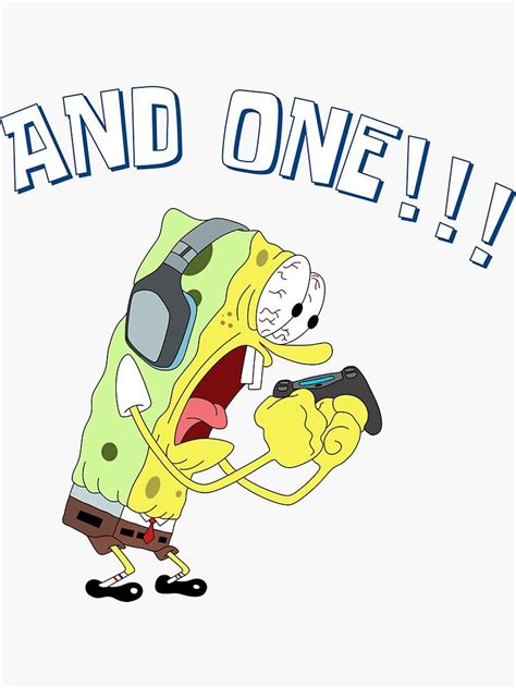 Spongebob "And One" Basketball Meme Sticker by sportsign | Spongebob basketball, Spongebob, Memes