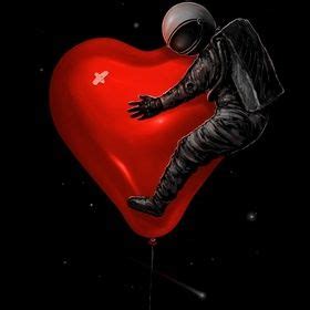 Space Love, an art print by Nicebleed | Nicebleed, Astronaut wallpaper, Art prints