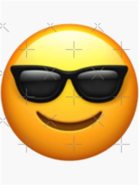 "cool emoji " Sticker for Sale by alexa1125 | Redbubble