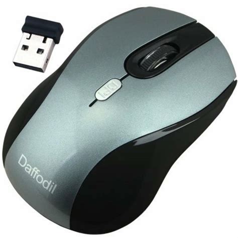 Daffodil WMS335 Wireless Optical Mouse 2.4GHz - Cordless 3 Button PC ...