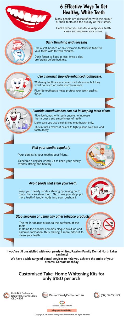 Passion Family Dentist Tips: 6 Effective Ways To Get Healthy, White Teeth