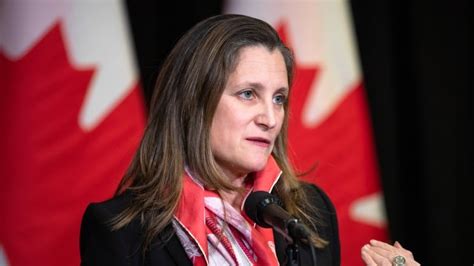 Finance Minister Chrystia Freeland, who does not own a car, fined for ...